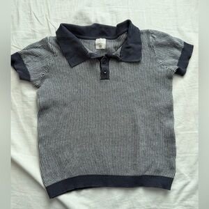 Lil legs stripped short sleeve top